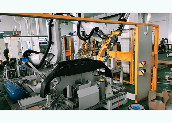 Araba Plastik Tampon için Esnek Robot Ultrasonik Delme ve Kaynak Makinesi