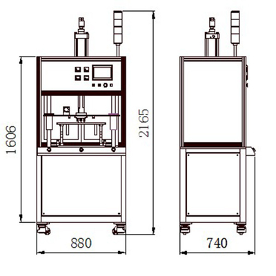 Orta 300mm Döner Sürtünmeli Kaynak Makinesi 380V Pnömatik Nokta