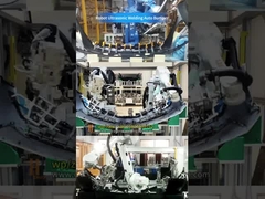 Otomotiv tamponları için yüksek hassasiyetli robot ultrasonik kaynak:3 Senkronize Huazhuo Makineleri i